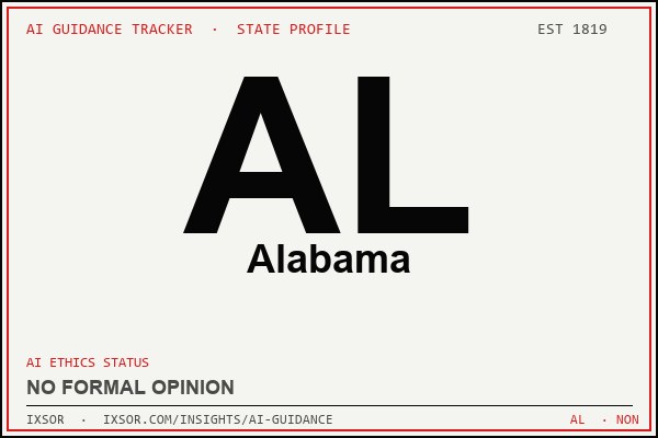 Alabama AI ethics guidance status badge — IXSOR