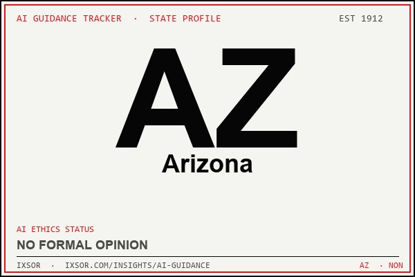 Arizona AI ethics guidance status badge — IXSOR