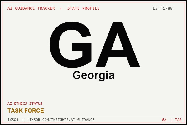 Georgia AI ethics guidance status badge — IXSOR