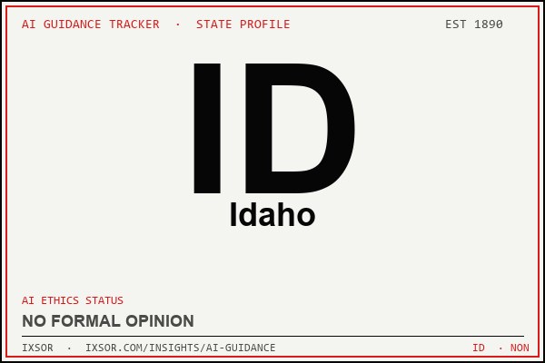 Idaho AI ethics guidance status badge — IXSOR