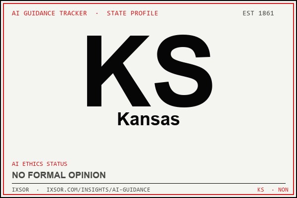 Kansas AI ethics guidance status badge — IXSOR