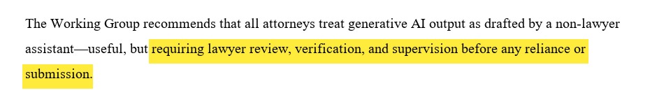 Representative text from Minnesota AI ethics guidance, highlighted — IXSOR rendering