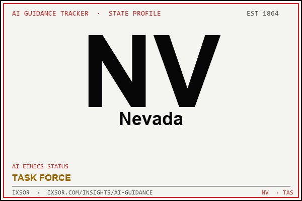 Nevada AI ethics guidance status badge — IXSOR