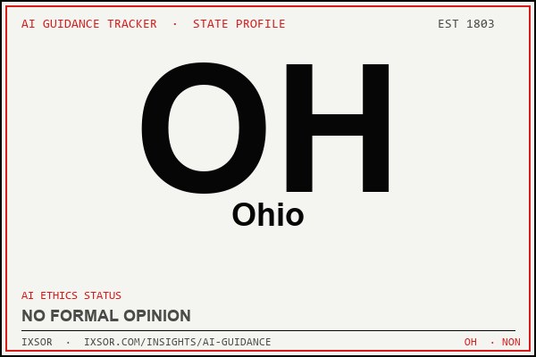 Ohio AI ethics guidance status badge — IXSOR