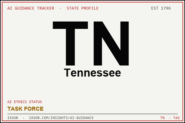 Tennessee AI ethics guidance status badge — IXSOR
