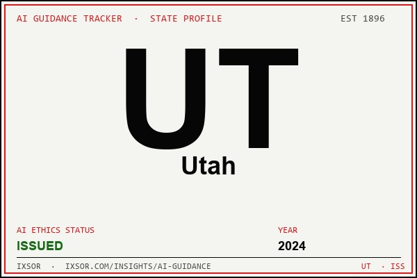 Utah AI ethics guidance status badge — IXSOR