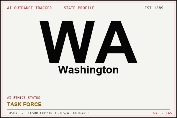 Washington AI ethics guidance status badge — IXSOR