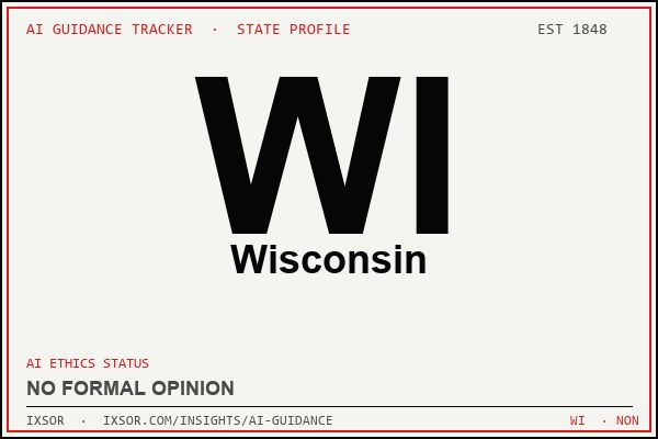 Wisconsin AI ethics guidance status badge — IXSOR